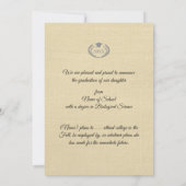 Boho-Blumen-Abschlussankündigung Karte (Rückseite)