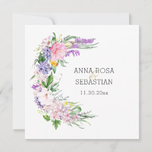 *~* Boho Blumen AR15 QR RSVP Hochzeit Einladung