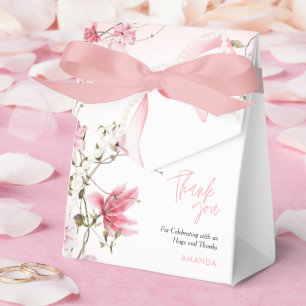 Boho-Blumen-Baby-in-Üppiger-Blüten-Babyparty Geschenkschachtel