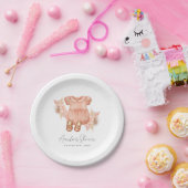 Boho-Blumen-Babymädchen-Party Pappteller (Party)