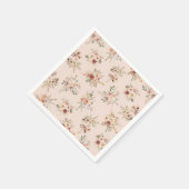 Boho-Blumen-Babyparty-Servietten Serviette (Ecke)
