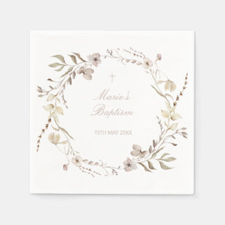 Boho-Blumen Blumen editierbare Servietten