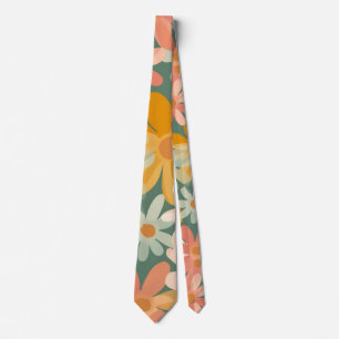 Boho-Blumen-Blumenmuster individuell – Elegante Mo Krawatte