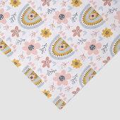 Boho-Blumen & Bogen-Regenbogen-Muster Seidenpapier (Detail)