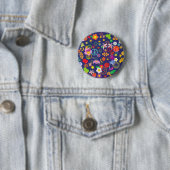 Boho-Blumen Button (Beispiel)