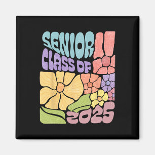 Boho-Blumen Cl Of 2025 Senior 2025 Abschluss 25 Zu Magnet
