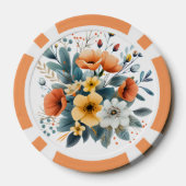 Boho-Blumen-Cliparts zum Muttertag-61983 Pokerchips (Rückseite)