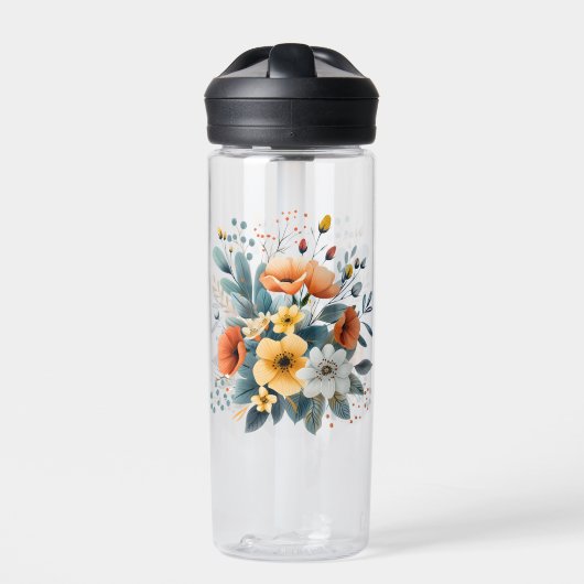 Boho-Blumen-Cliparts zum Muttertag-61983 Trinkflasche (Vorderseite)