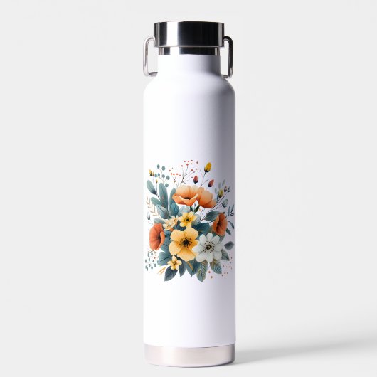 Boho-Blumen-Cliparts zum Muttertag-61983 Trinkflasche (Vorne)