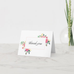 Boho-Blumen-Dankeskarten Dankeskarte