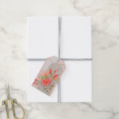 Boho-Blumen-Design-Geschenkanhänger Geschenkanhänger (Mit Garn)