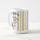 Boho-Blumen-Es ist okay, anders zu sein Kaffeetasse (Vorderseite Links)