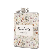 Boho-Blumen-Flasche Flachmann (Links)