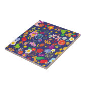 Boho-Blumen Fliese (Seite)
