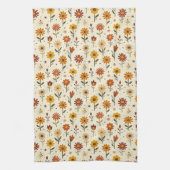 Boho-Blumen Geschirrtuch (Vertikal)