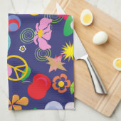 Boho-Blumen Handtuch (Viertel Falte)