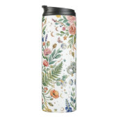 Boho-Blumen-Himmelsmond & Schlangen Botanik Thermosbecher (Nach rechts gedreht)