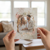 Boho Blumen Hochzeit Save the Date