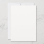 Boho-Blumen-Hochzeitseinladung Einladung (Rückseite)