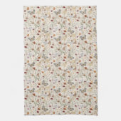 Boho-Blumen-Küchenhandtuch Geschirrtuch (Vertikal)