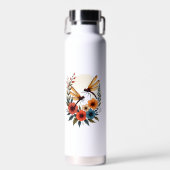Boho-Blumen-Libelle Trinkflasche (Vorne)