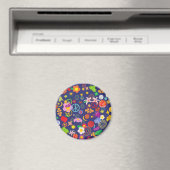 Boho-Blumen Magnet (In Situ (Geschirrspüler))