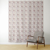 Boho-Blumen-Mandala-Spirituelles-Designmuster Wandteppich (Beispiel)