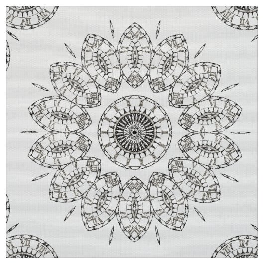 Boho Blumen-Medaillon-Gewebe Stoff (Muster)