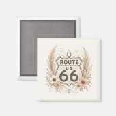 Boho-Blumen-Mother-Road-Andenken Magnet (Vorderseite/Rückseite)