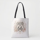 Boho-Blumen-Mother-Road-Tasche Tasche (Vorderseite)