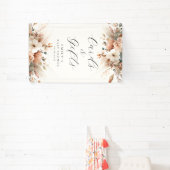 Boho-Blumen-Pampasgras-Rosenkarte & Geschenke Banner (InSitu)