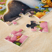 Boho-Blumen-Panda Puzzle (Seite)