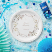 Boho-Blumen-Papierteller-Tischdekoration Pappteller (Party)