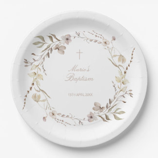 Boho-Blumen-Papierteller-Tischdekoration Pappteller