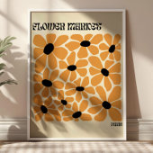 Boho Blumen Paris Blumenmarkt Modern Minimalistisc Poster