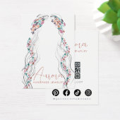 Boho-Blumen-Pastell-Wellige-Ohrring-Display-Karte (Schreibtisch)