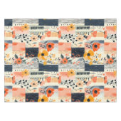 Boho-Blumen-Patchwork-Küche Tischdecke (Vorderseite (Horizontal))