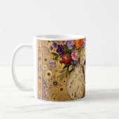 Boho-Blumen-Pudel Kaffeetasse (Links)