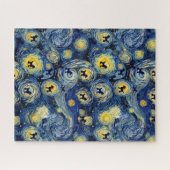 Boho-Blumen-Pudel-Puzzle Puzzle (Horizontal)