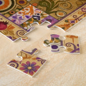 Boho-Blumen-Pudel-Puzzle Puzzle (Seite)
