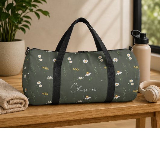 Boho-Blumen-Regenbogen Duffle Bag