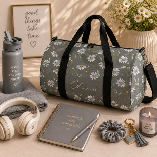 Boho-Blumen-Regenbogen Duffle Bag