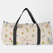 Boho-Blumen-Regenbogen Duffle Bag (Vorderseite)