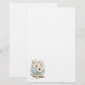 Boho-Blumen-Schreibwarenpapier Briefpapier (Vorne/Hinten)