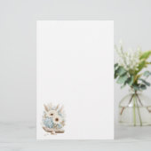 Boho-Blumen-Schreibwarenpapier Briefpapier (Stehend Vorderseite)