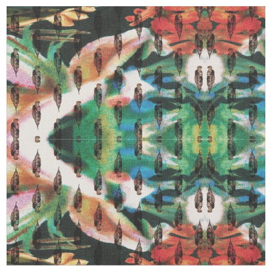 Boho Blumen Stoff (Nahaufnahme)