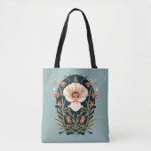 Boho-Blumen Tasche (Vorderseite)