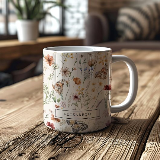 Boho-Blumen-Tasse Kaffeetasse