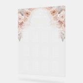 Boho blumen Taufe Acrylschild (Winkel)