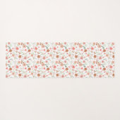 Boho-Blumen-Terrakotta-Moderne Personalisierte Yogamatte (Rückseite (Horizontal))